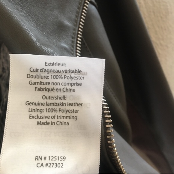 Soia & Kyo Lambskin Leather Zip Up Jacket - Picture 5 of 16